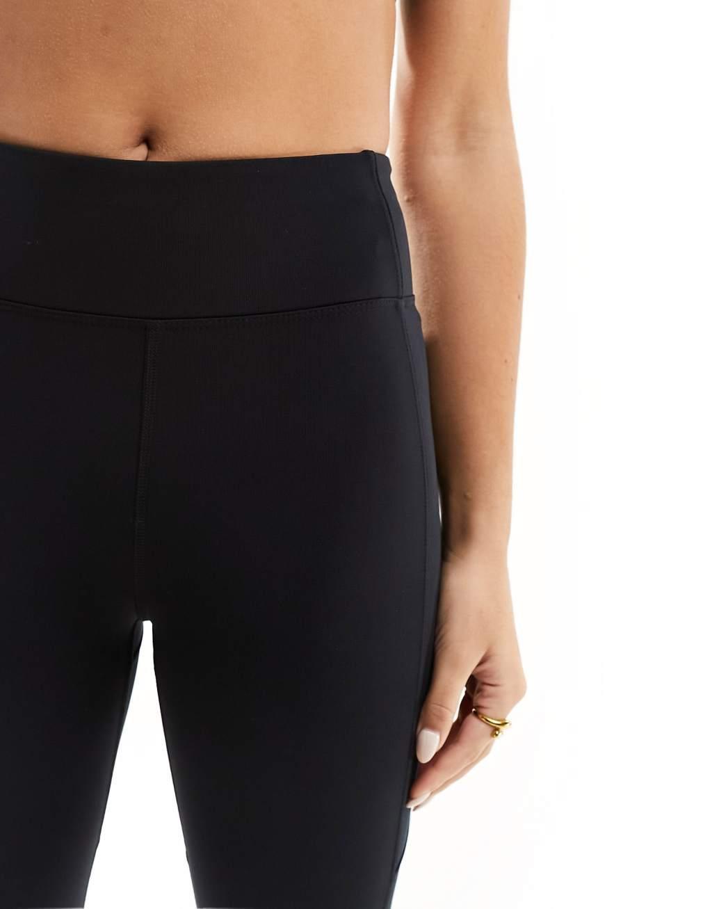 ASOS 4505 Icon booty sculpt high rise gym leggings in black Product Image