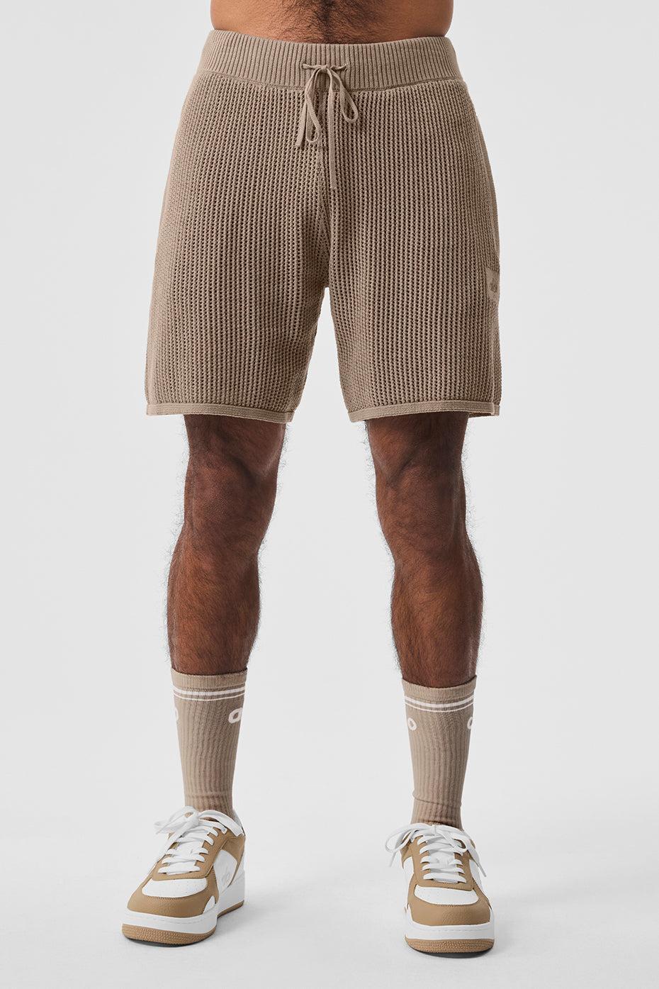 Open-Knit Short - Gravel Male Product Image