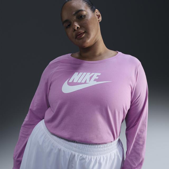 Womens Nike Sportswear Club Long-Sleeve T-Shirt (Plus Size) Product Image