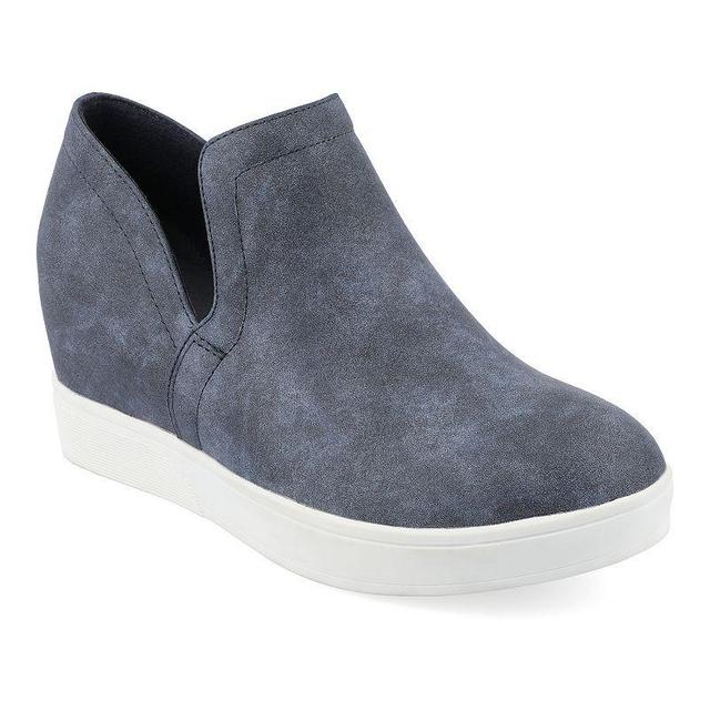 Journee Collection Womens Cardi Wedge Slip On Sneaker Product Image