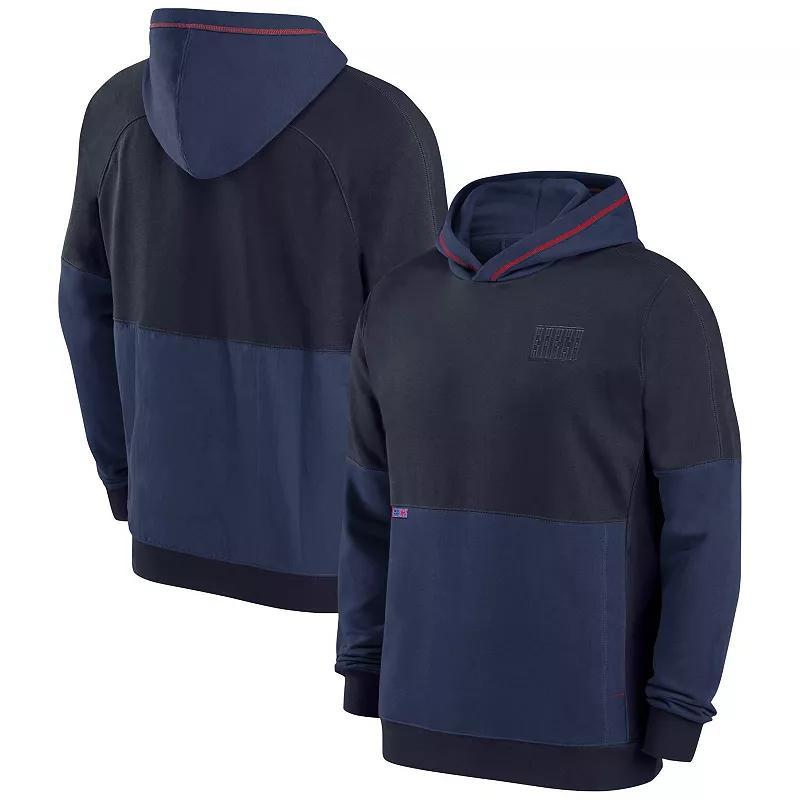 Mens Nike Navy Barcelona Travel Pullover Hoodie Bar Blue Product Image