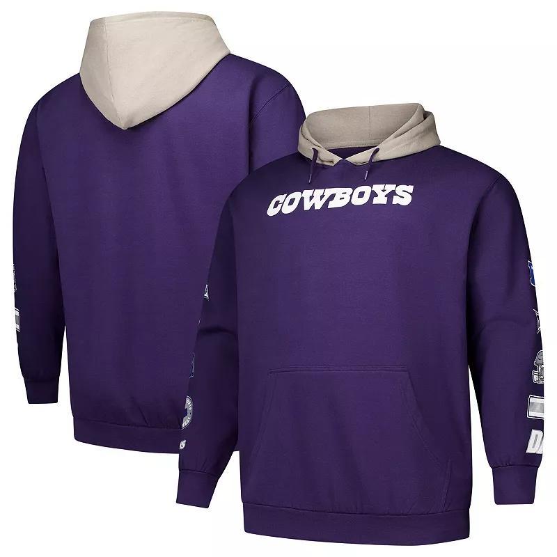 Mens Fanatics Dallas Cowboys Big & Tall Patched Out Pullover Hoodie Blue Product Image