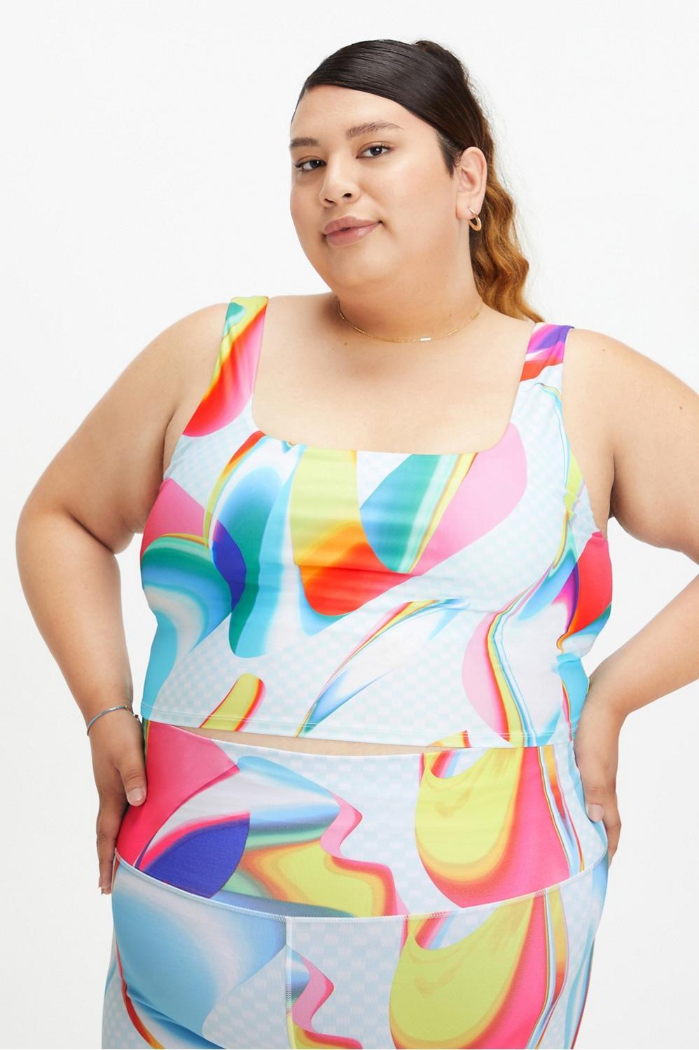 Fabletics Pride Built-In Bra Tank Womens Carnaval plus Size 4X Product Image