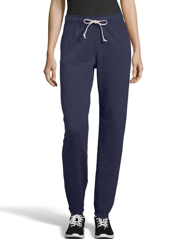 Hanes Luxe Womens Sweatpants Navy M Product Image