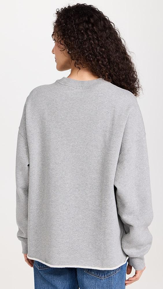 RE/DONE Oversized Raw Crewneck | Shopbop Product Image