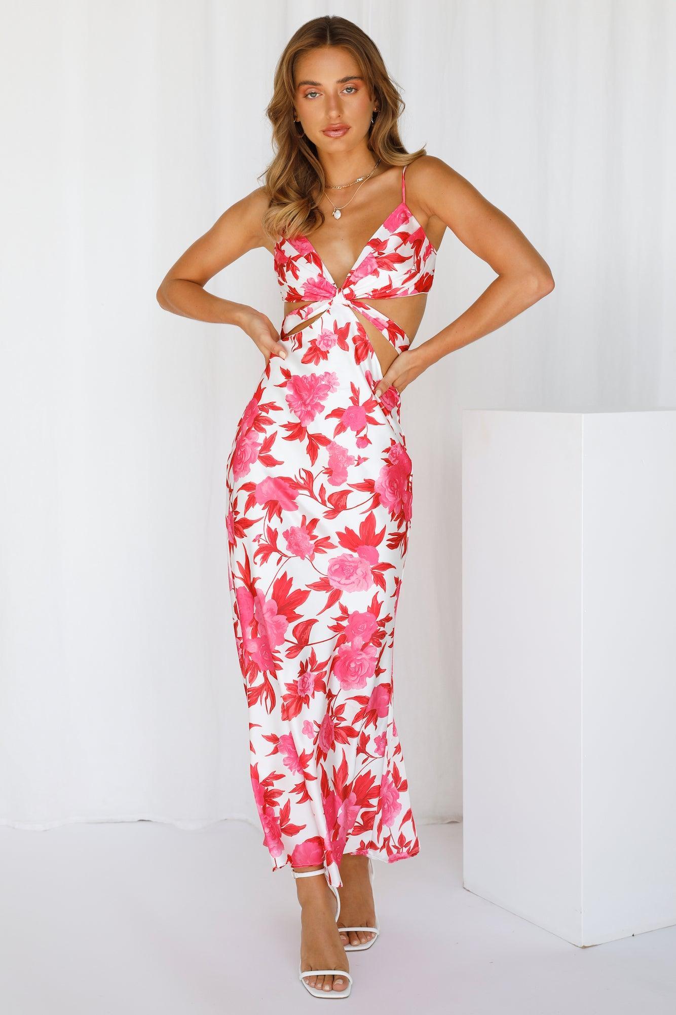 Lover Like Me Midi Dress Red Product Image