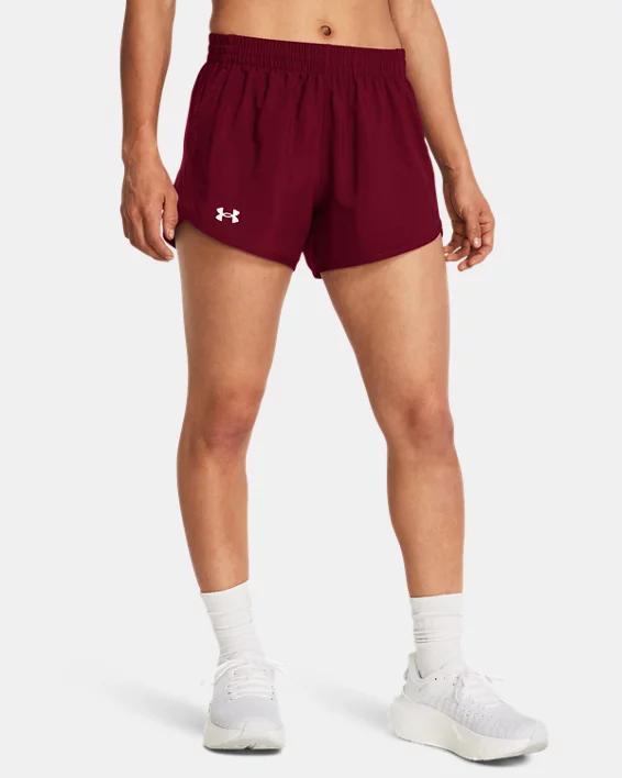 Womens Under Armour Fly-By Shorts Green Green Product Image