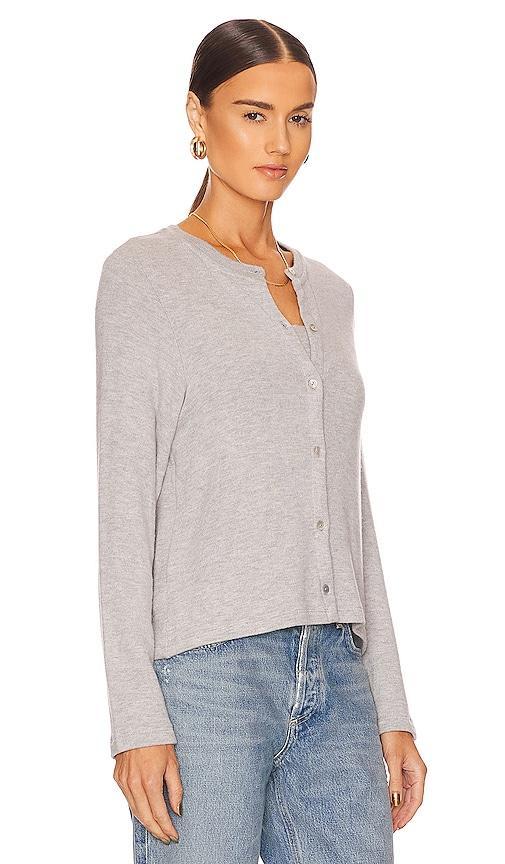 DONNI. Sweater Cardigan in Light Gray. Size L, M, XL. Product Image