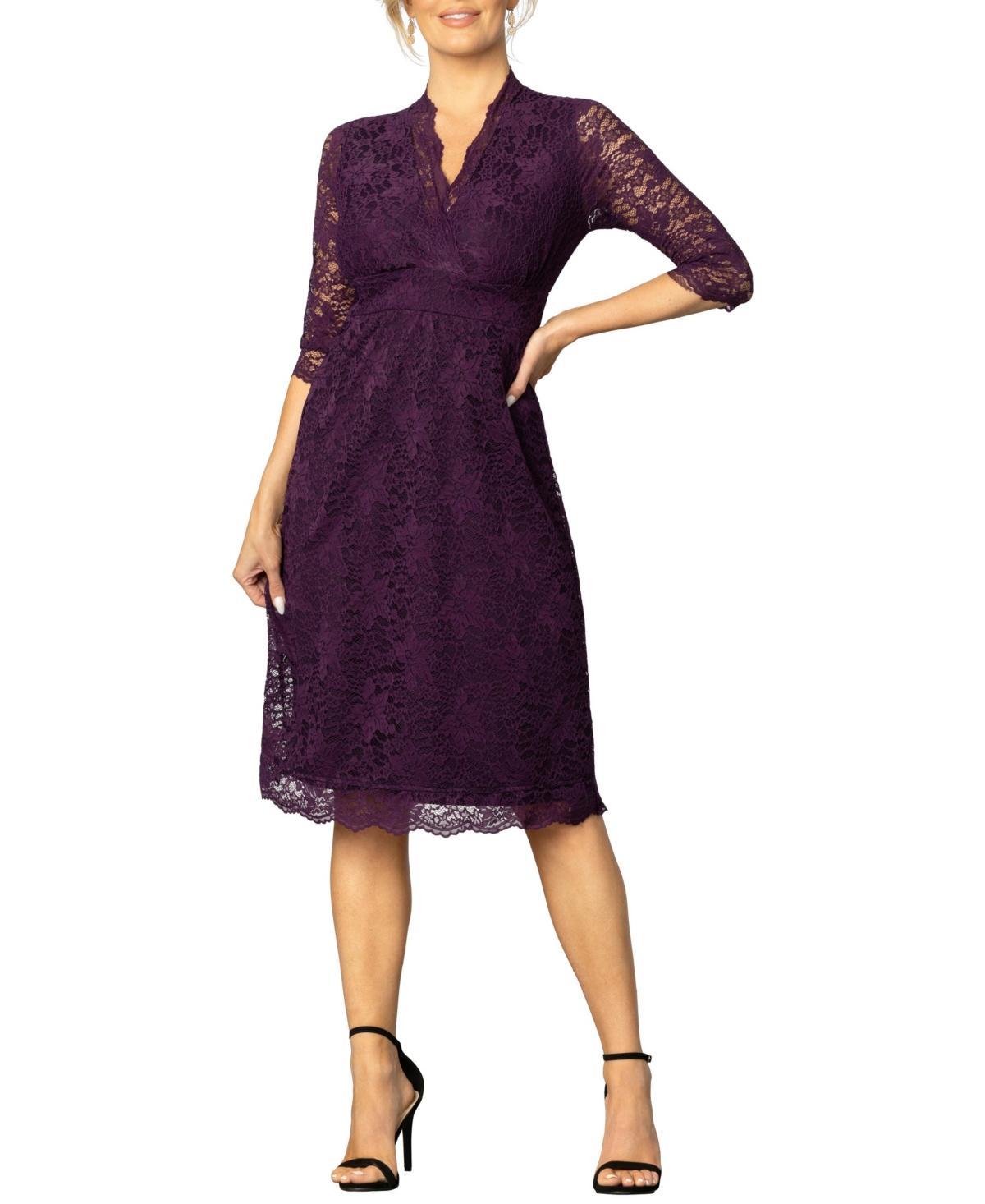 Kiyonna Scalloped Boudoir Lace A-Line Dress Product Image