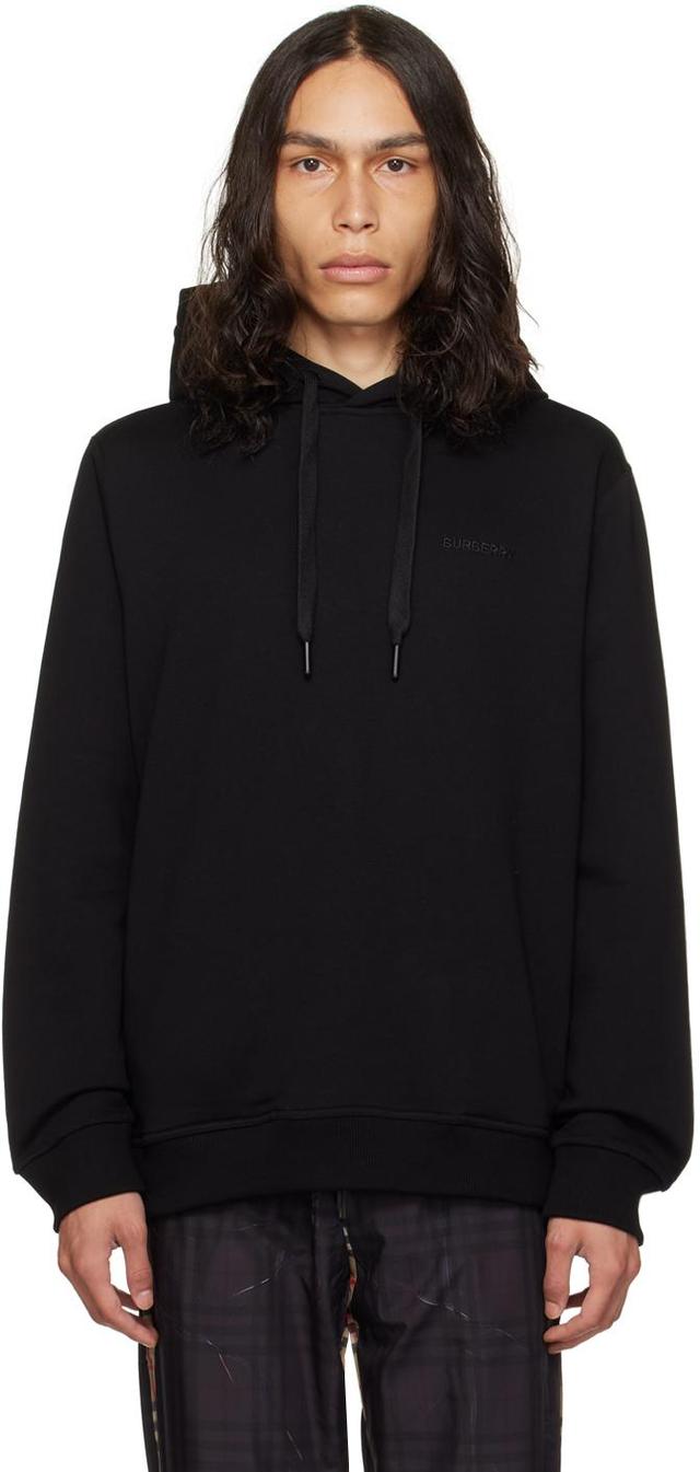 Black Check Hoodie Product Image