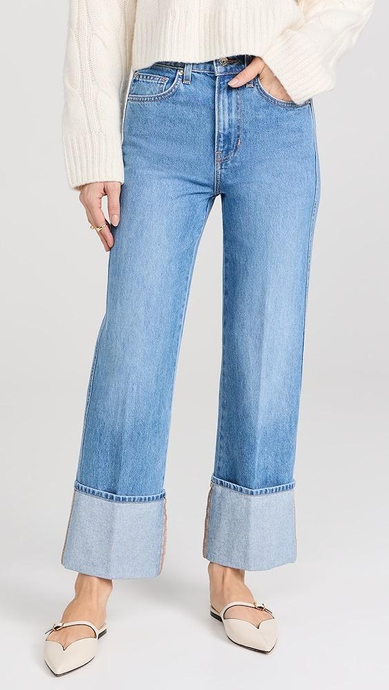 Veronica Beard Jean Dylan High Rise Straight Leg Jeans | Shopbop Product Image