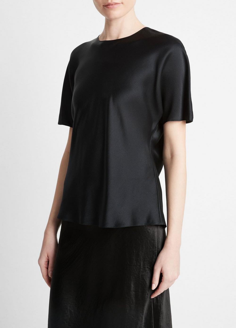 Silk Satin Bias T-Shirt Product Image