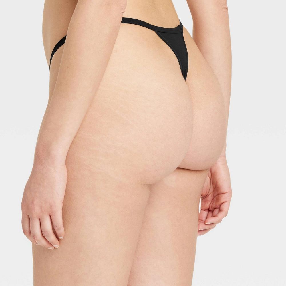 Women's Cotton Blend String Thong - Auden™ Black S Product Image