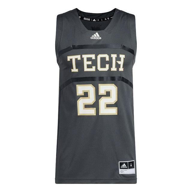 Mens adidas #22 Gray Georgia Tech Yellow Jackets Swingman Jersey Product Image