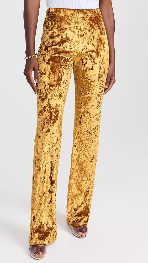 BruceGlen Crushed Velvet Wideleg Pants | Shopbop Product Image