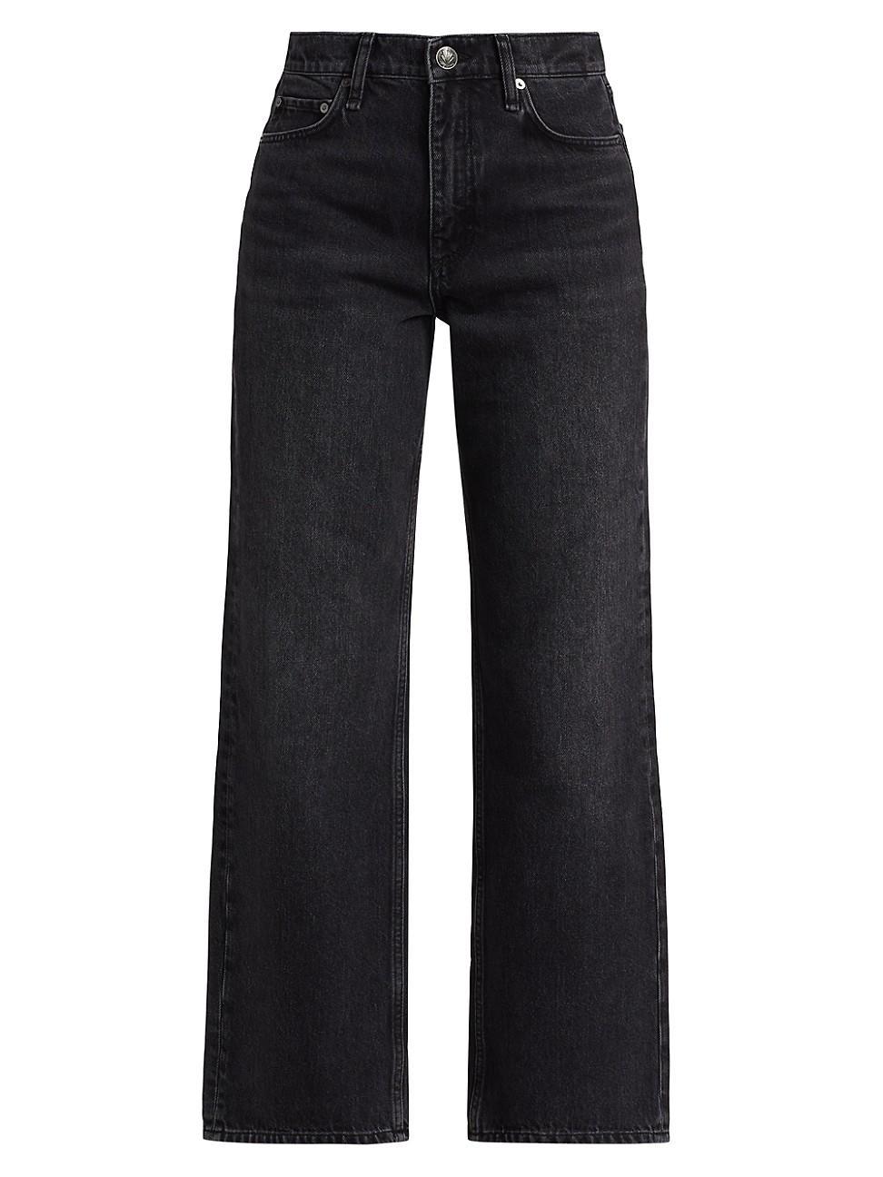 Womens Shea High-Rise Straight-Leg Cropped Jeans Product Image