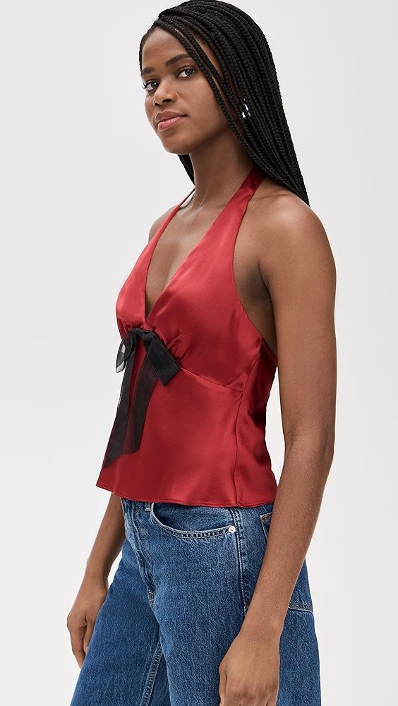 Reformation Clarissa Silk Top | Shopbop Product Image