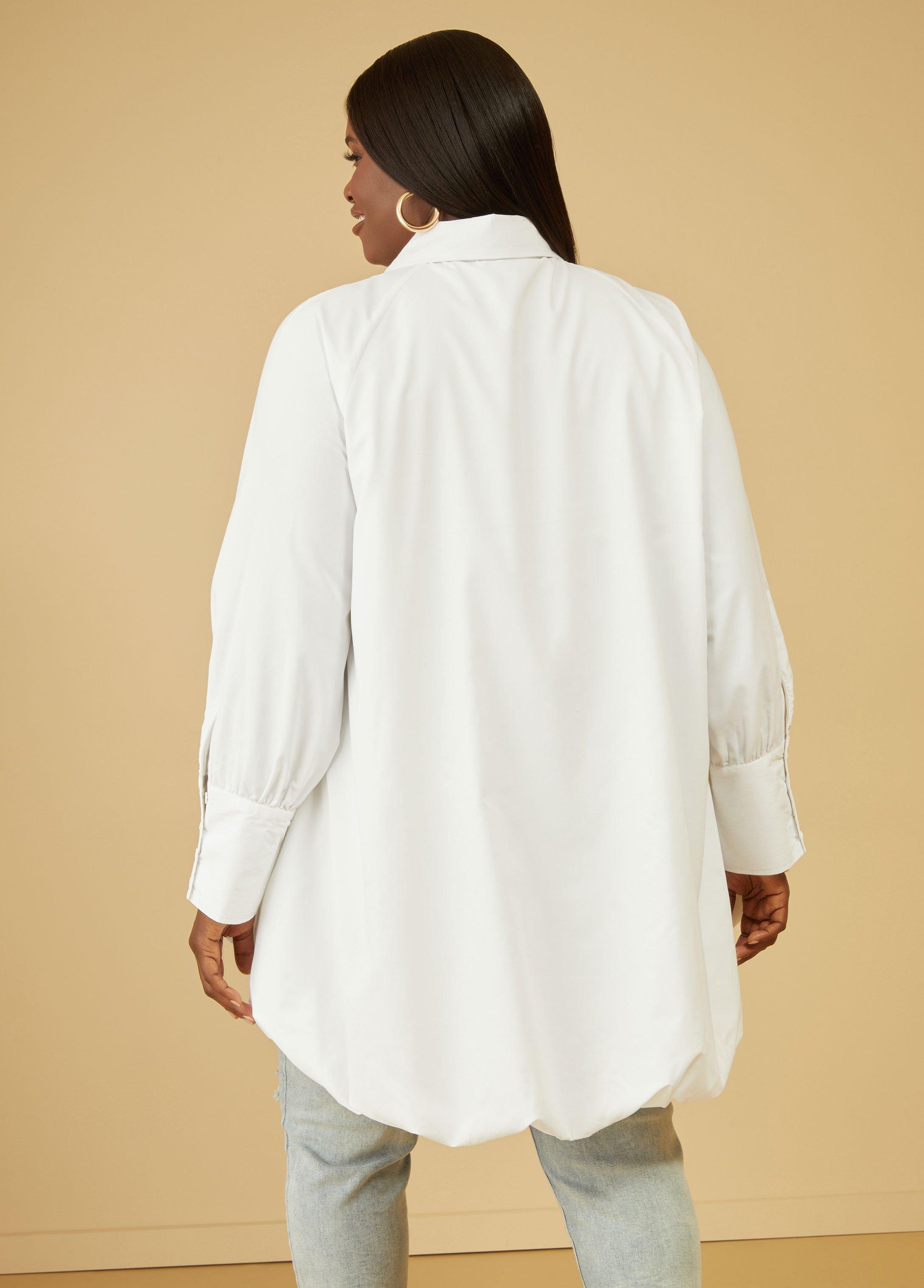 Collared Hi Low Balloon Tunic Product Image