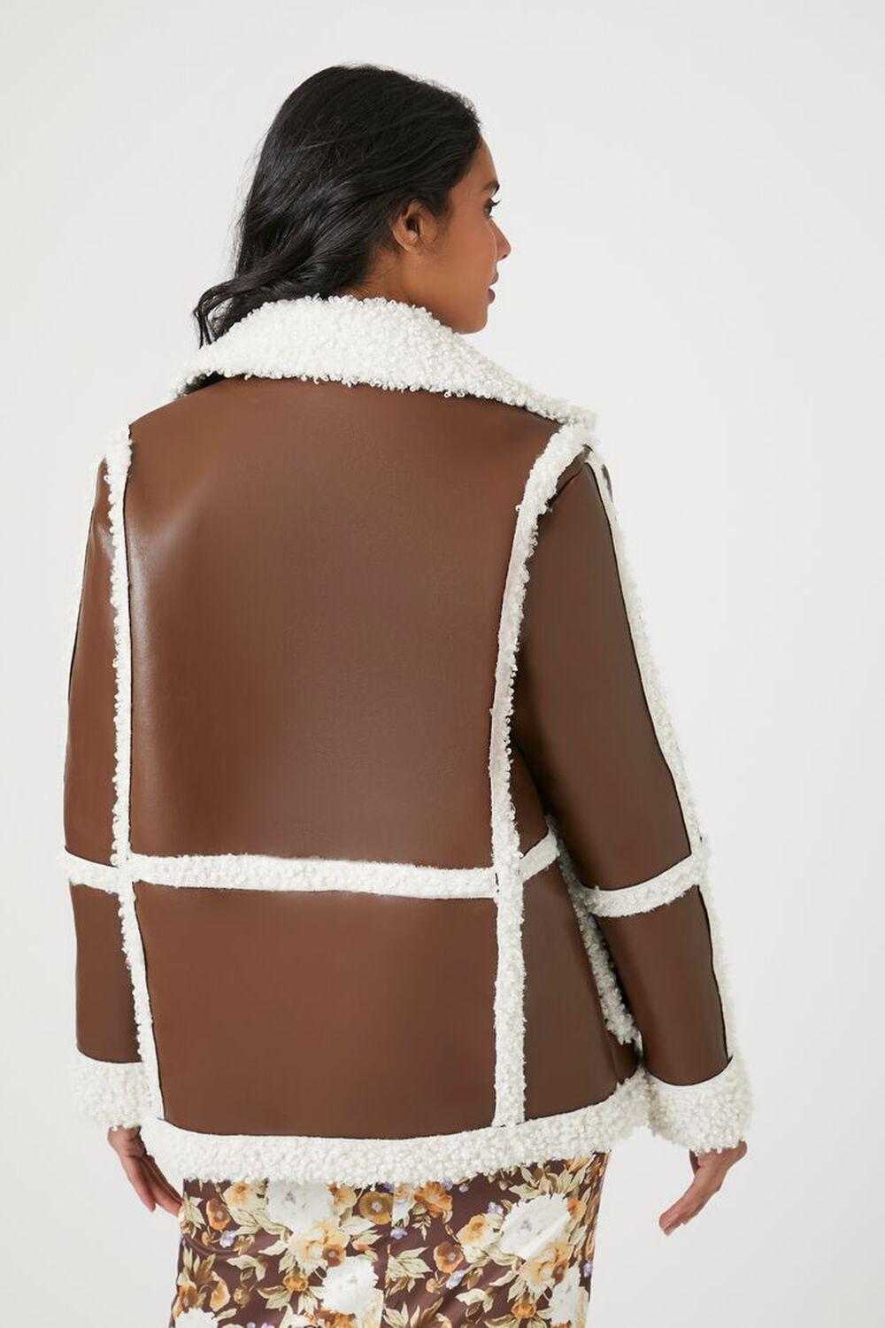 Faux Shearling-Trim Coat | Forever 21 Product Image