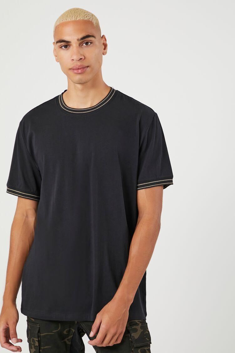 Striped-Trim Ringer Tee | Forever 21 Product Image