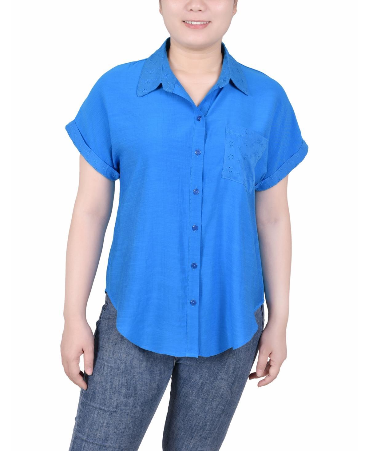 Ny Collection Womens Short Extended Sleeve Blouse Product Image