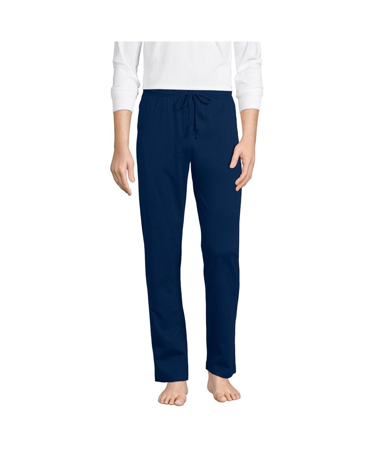 Lands End Mens Tall Knit Jersey Sleep Pants Product Image