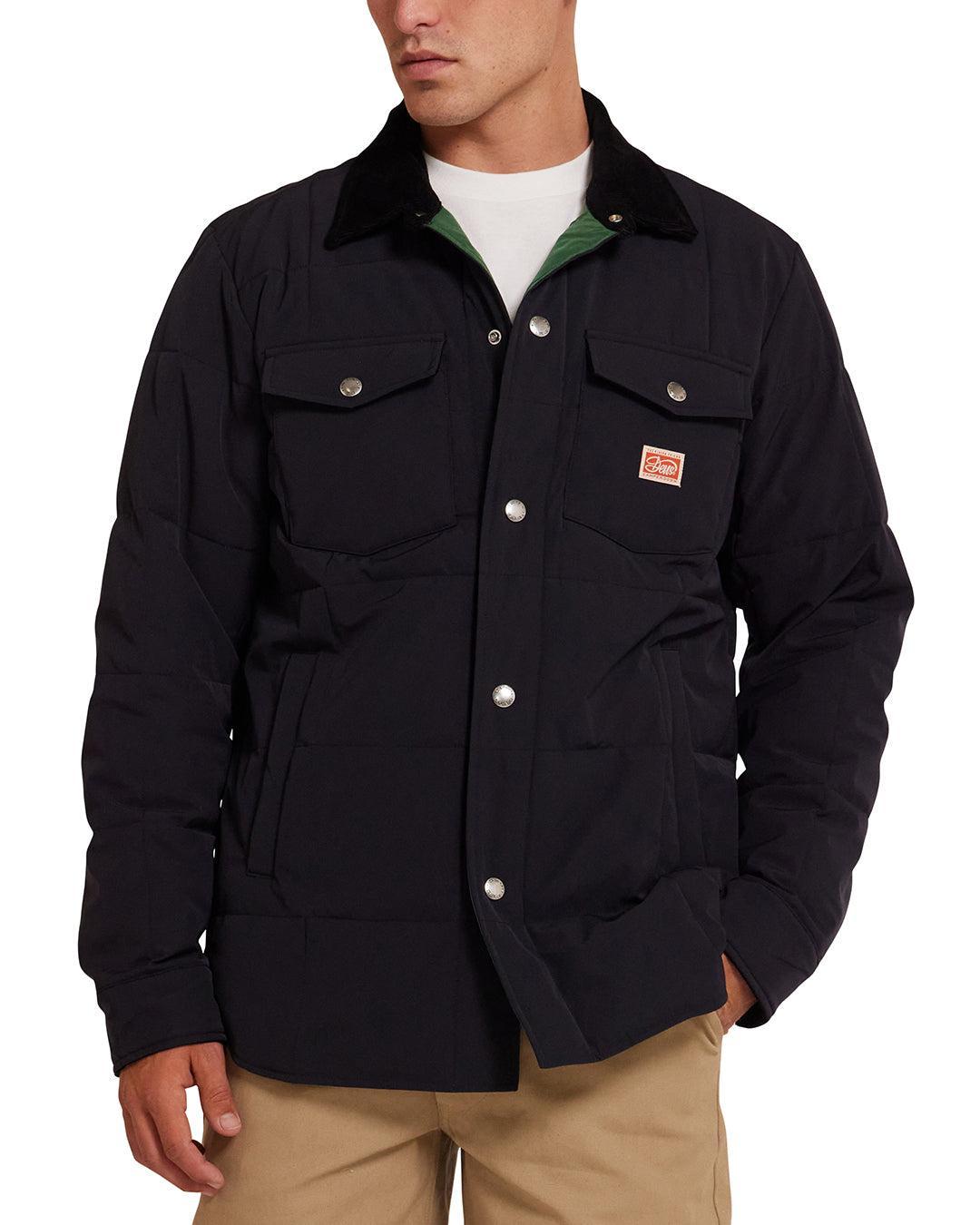 Maxwell Padded Overshirt - Black Product Image