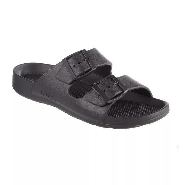 totes Womens Everywear Double Buckle Adjustable Slide Sandals Product Image