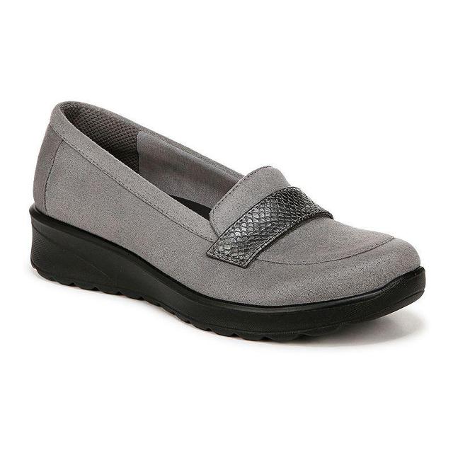 Bzees Gamma 2 Womens Loafers Grey Fabric Product Image