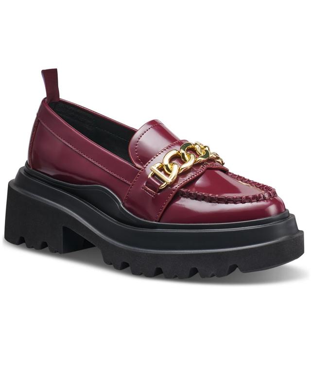 G.H. Bass Platform Lug Leather Chain Loafers Product Image