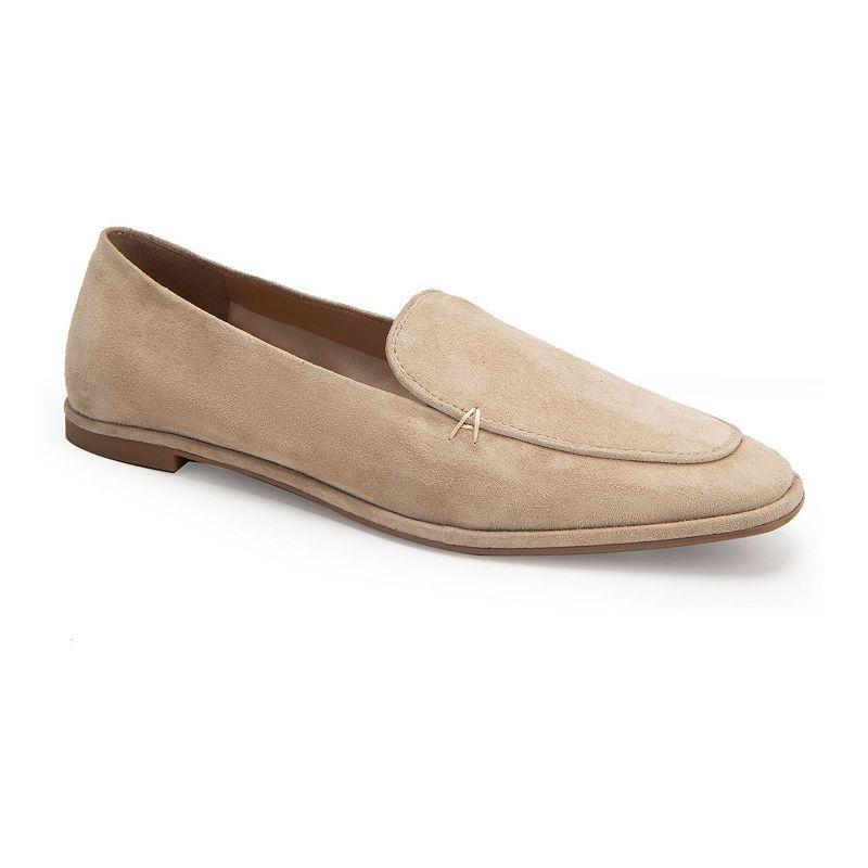 Aerosoles Neo Casual Womens Suede Loafers Beige product image