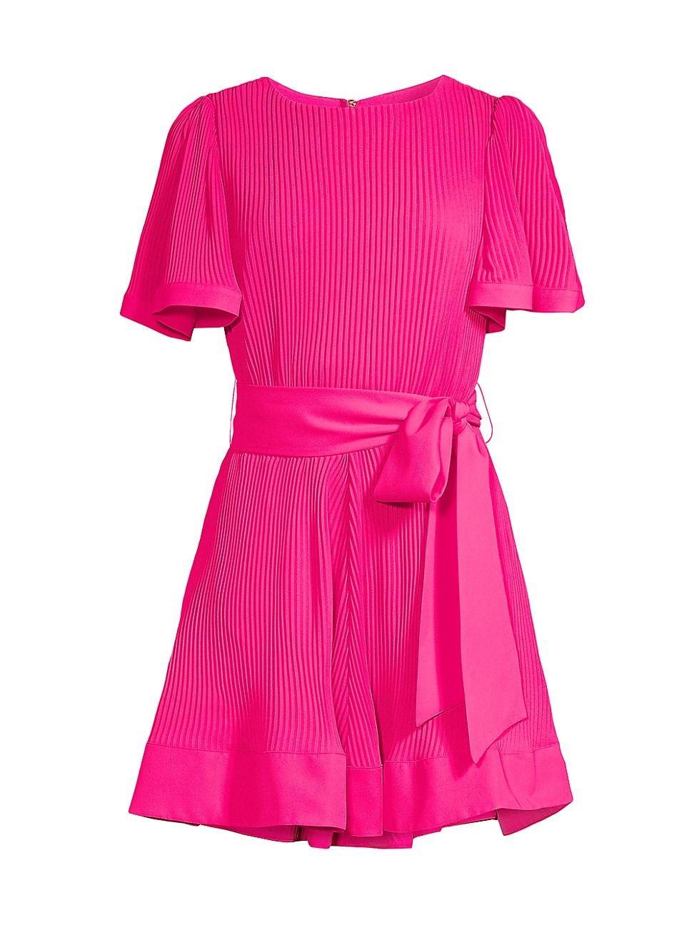 Womens Lumi Pleated Minidress Product Image