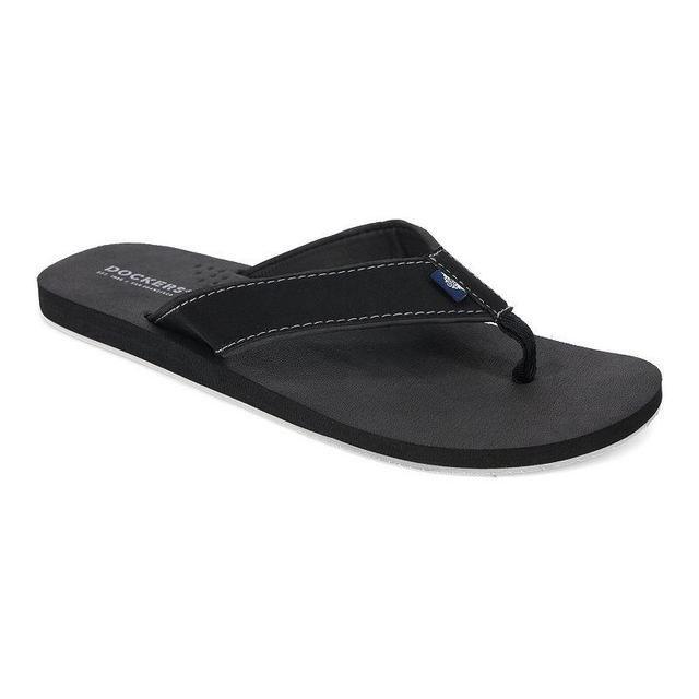 Dockers Mens Flip Flop Sandals Black Product Image