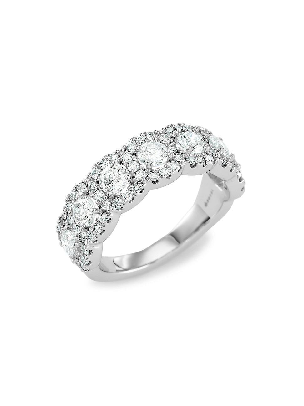 Womens 14K White Gold & 1.50 TCW Diamond Ring Product Image