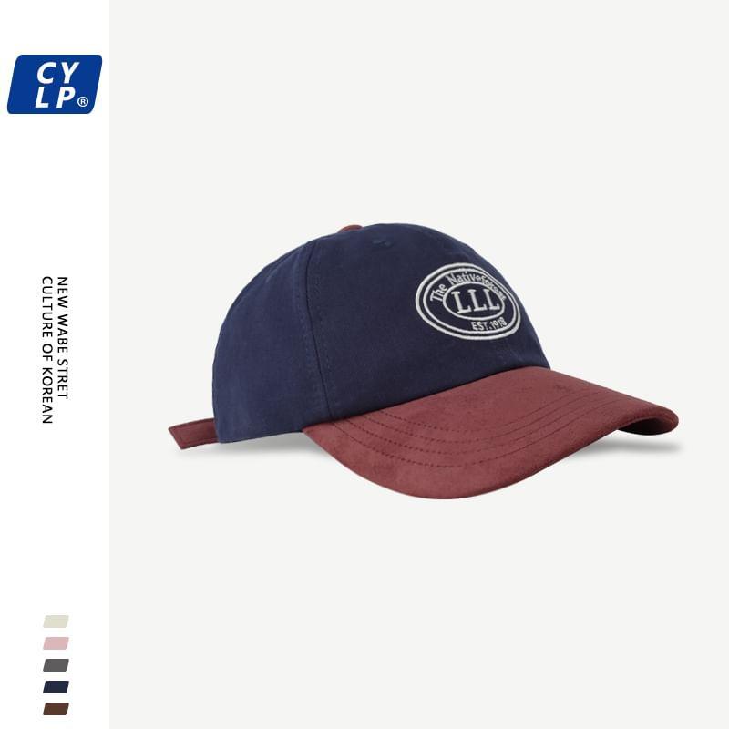 Lettering Embroidered Baseball Cap Product Image