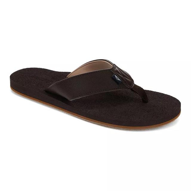 Dockers Mens Flip Flop Sandals Brown Product Image