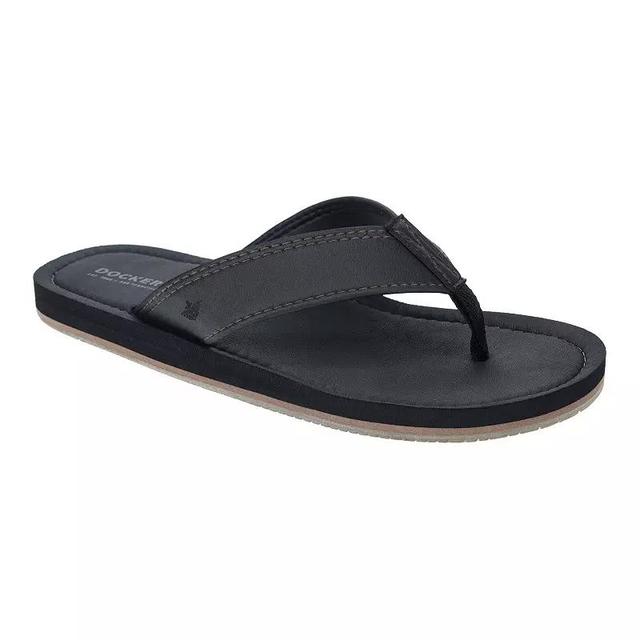 Dockers Mens Every Day Flip Flop Sandals Black Product Image