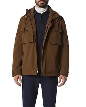 Andrew Marc Zenith Waxed Hooded Shirt Jacket Product Image