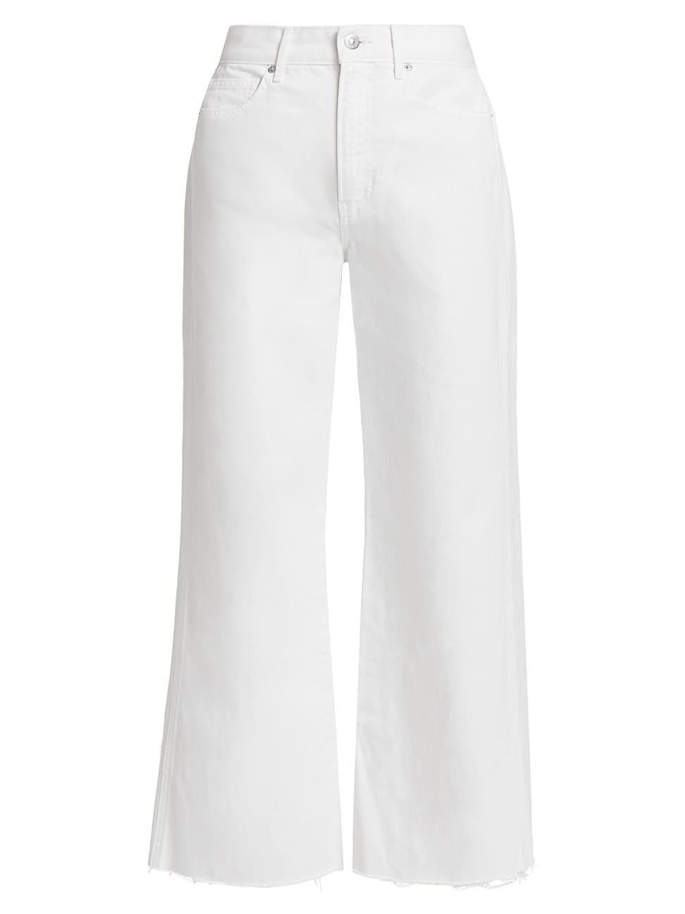 Womens Taylor High-Rise Cropped Wide-Leg Jeans Product Image