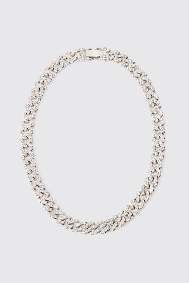 Iced Chunky Chain Necklace | boohooMAN USA Product Image