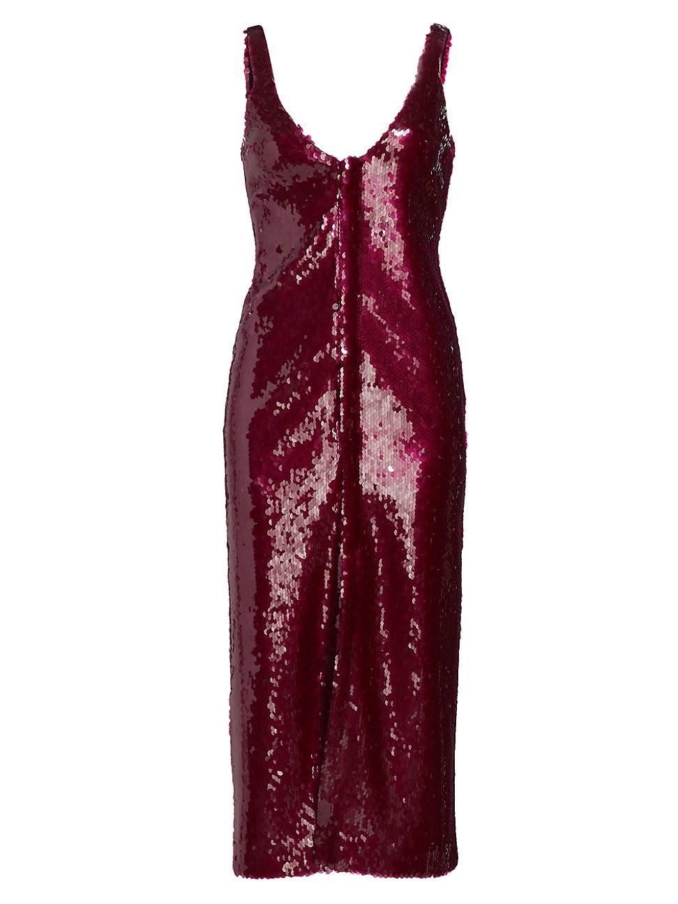 Womens Kal Sequined Midi-Dress Product Image