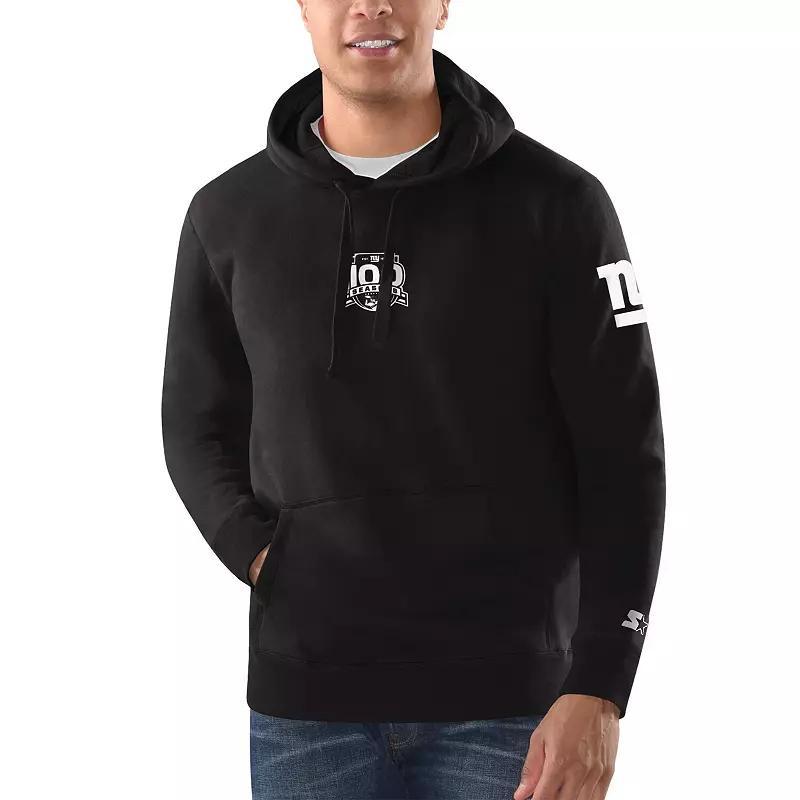 Mens Starter New York Giants 100th Season Pullover Hoodie Product Image