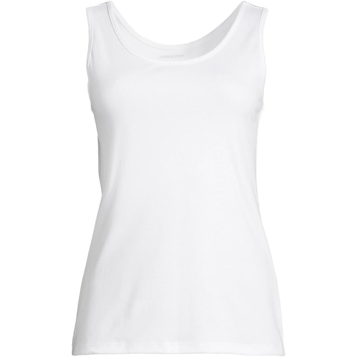 Lands End Womens Tall Cotton Tank Top Product Image