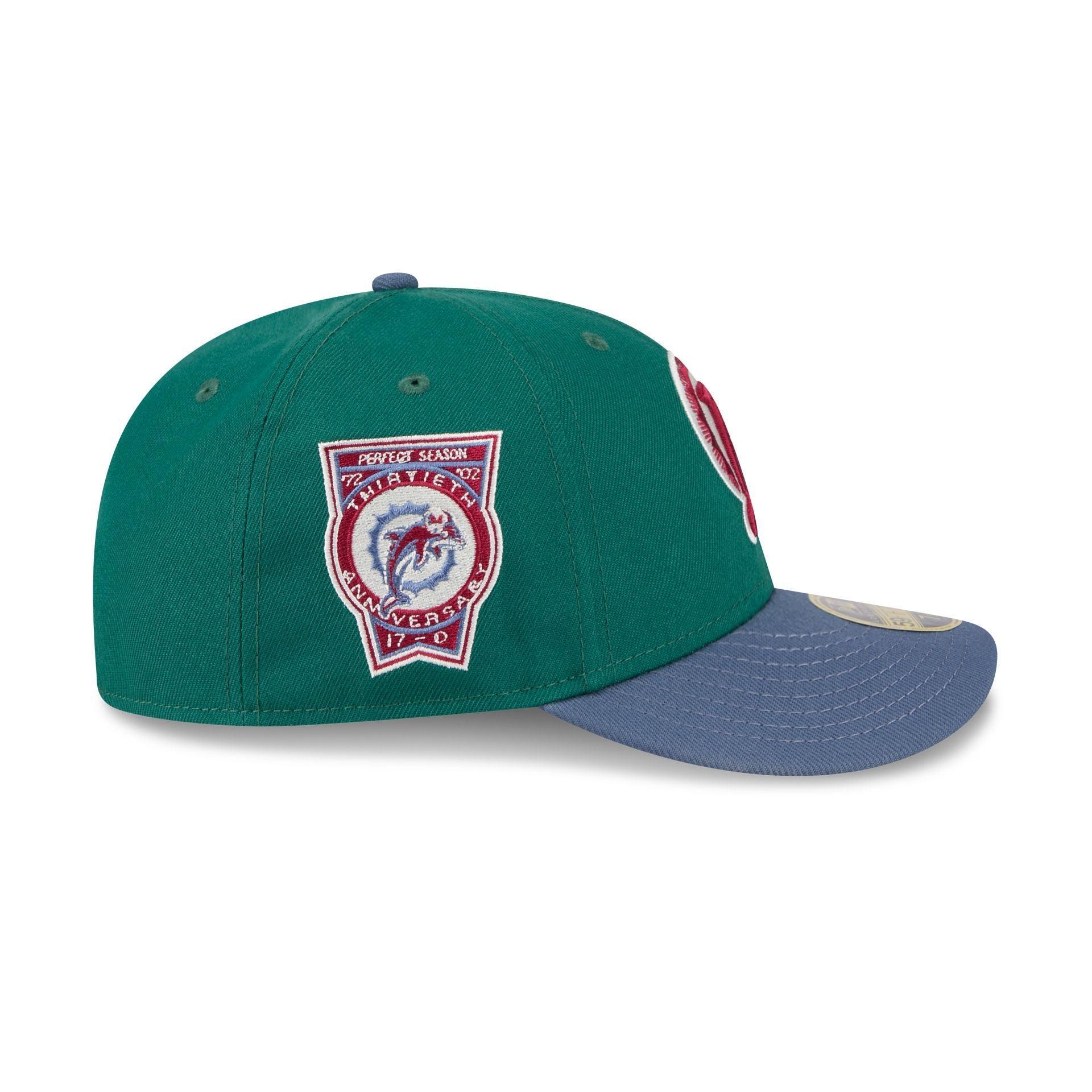 Miami Dolphins Green Gemstone Low Profile 59FIFTY Fitted Hat Male Product Image