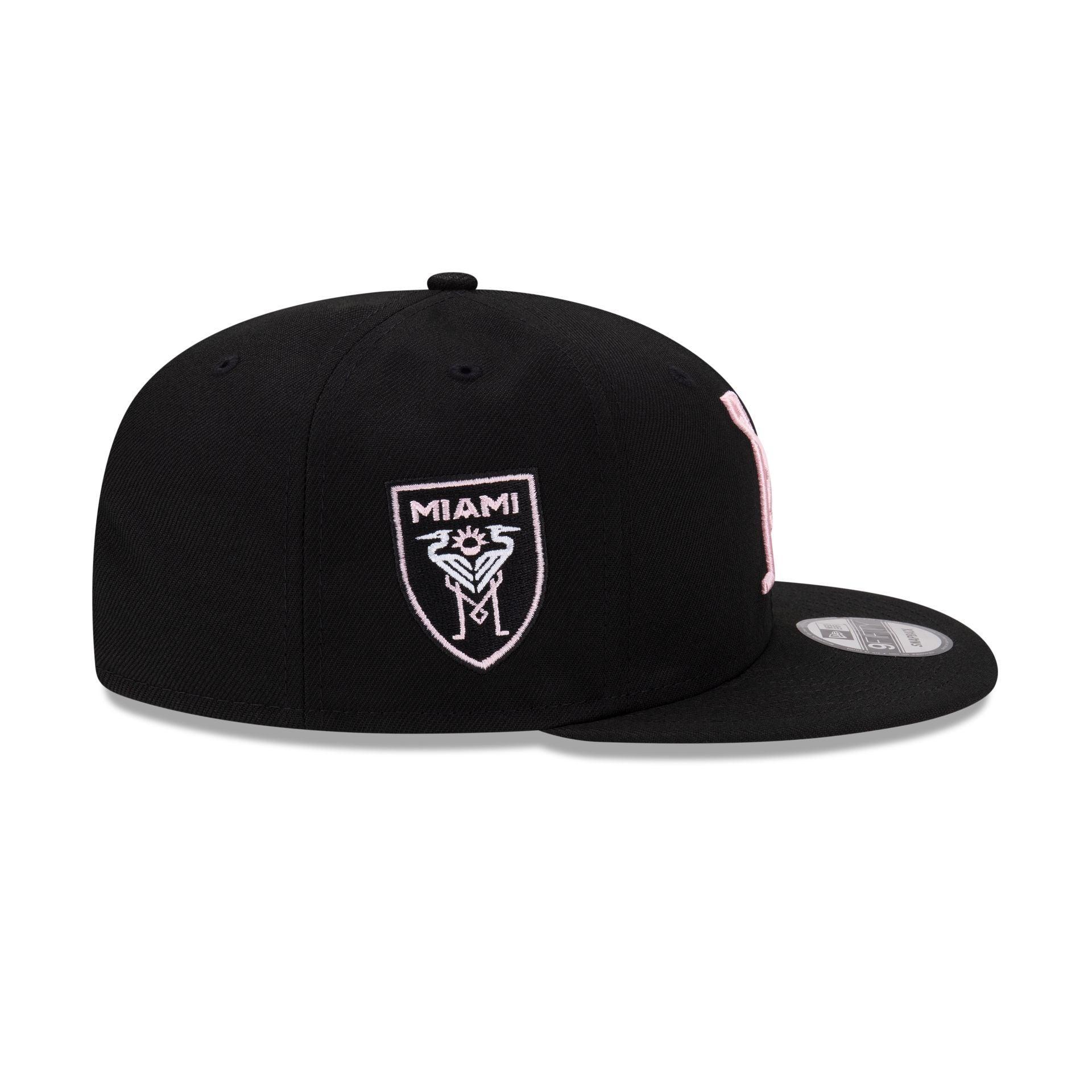 Inter Miami Basic Black 9FIFTY Snapback Hat Male Product Image