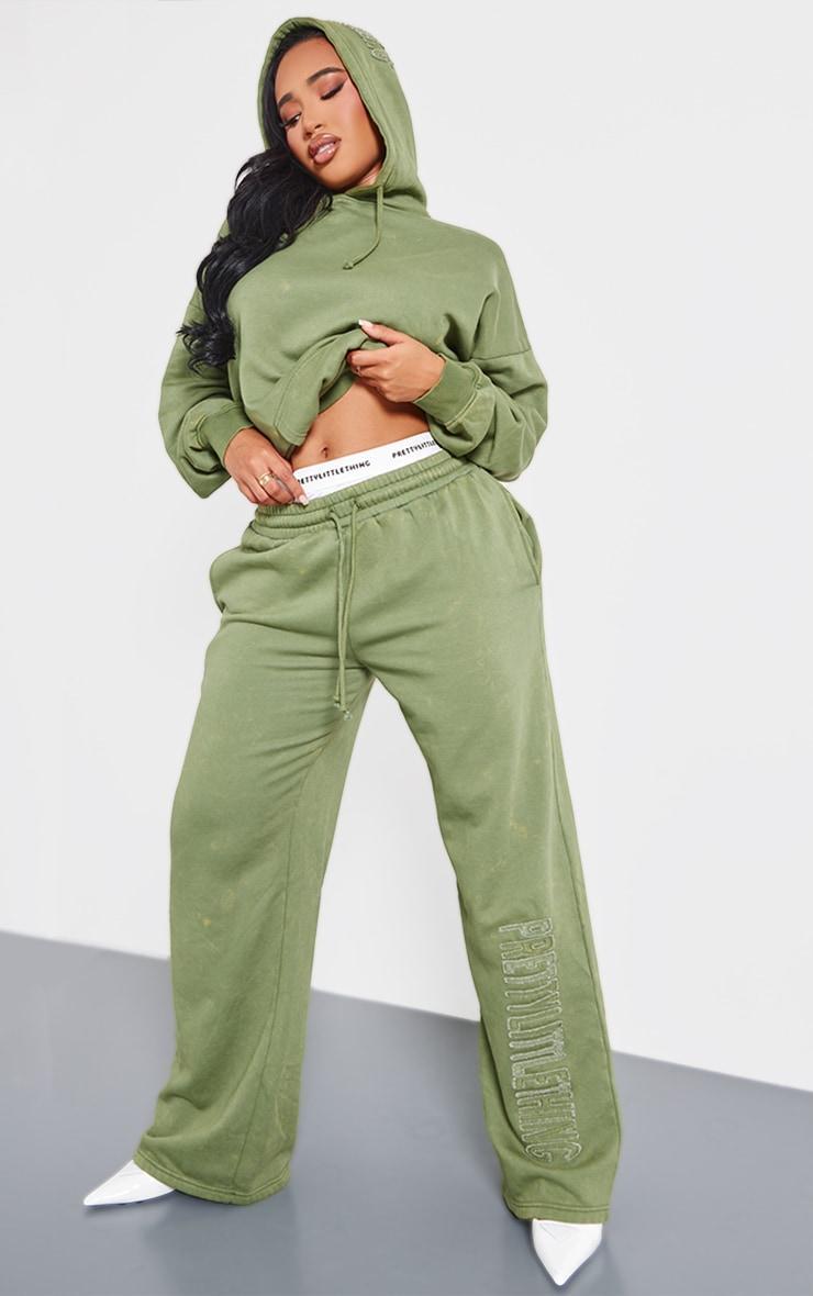 PRETTYLITTLETHING Shape Khaki Sweatpants product image