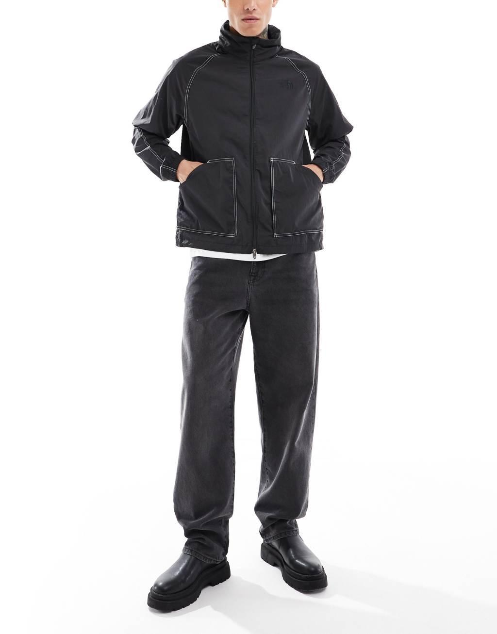 The North Face M66 nylon wind jacket in black  Product Image