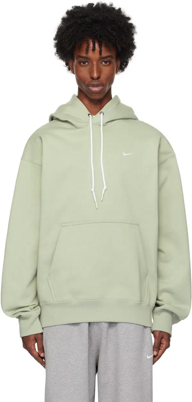 NIKE Blue Solo Swoosh Hoodie In Jade Horizon/white Product Image