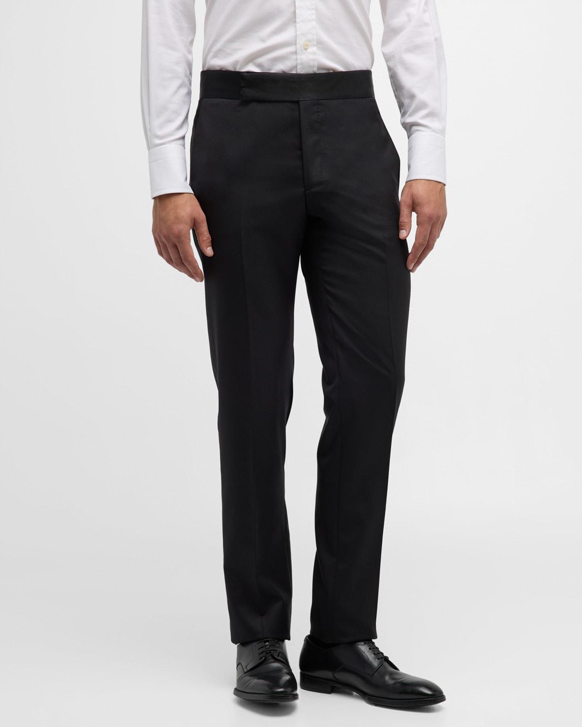 Mens Solid Formal Tuxedo Pants Product Image