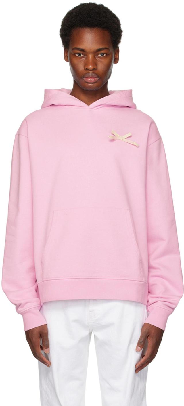 JACQUEMUS Pink Le Chouchou 'le Hoodie Noeud' Hoodie Product Image